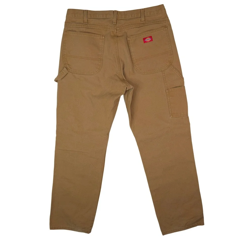 Dickies Carpenter Pants Mens‎ 34x32 Brown Duck Canvas Utility Workwear Gorpcore